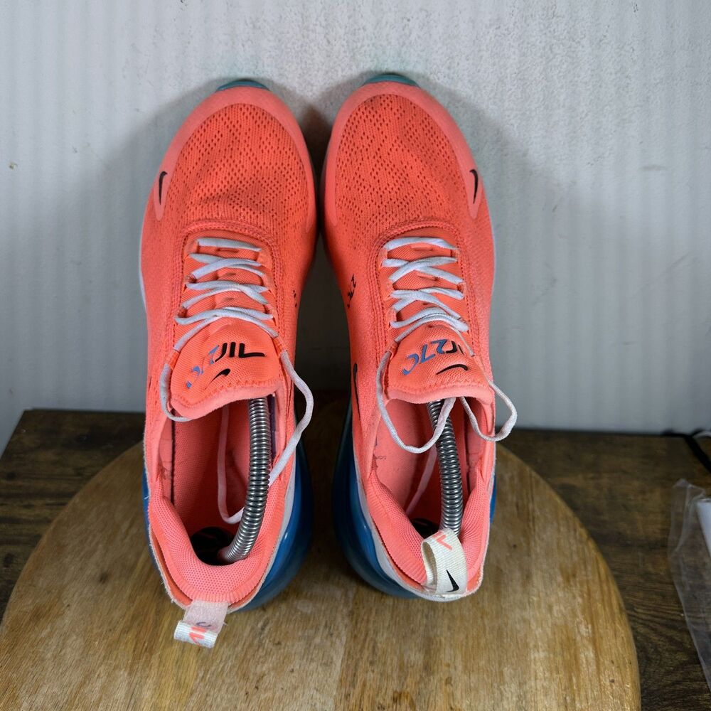 Nike Air Max 270 Shoes Womens Size 11 Bright Crimson Blue CI5856-600 Mesh - Picture 6 of 8